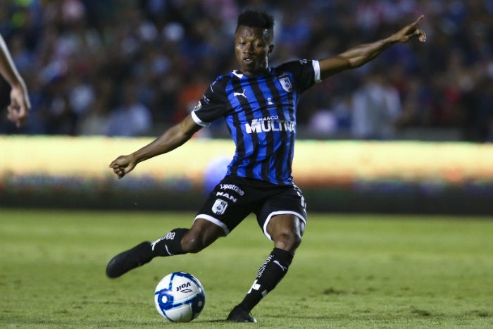 Clifford Aboagye, en un partido de Gallos 