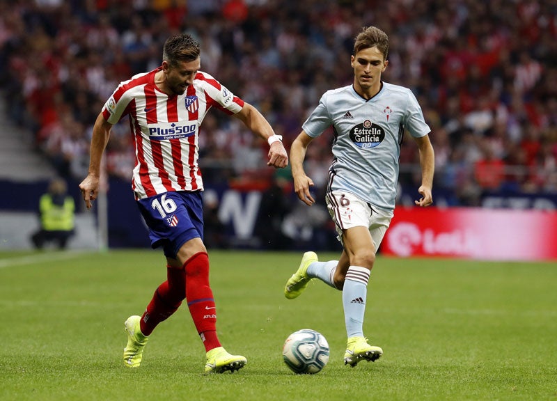 Herrera, durante un duelo con el Atlético de Madrid 