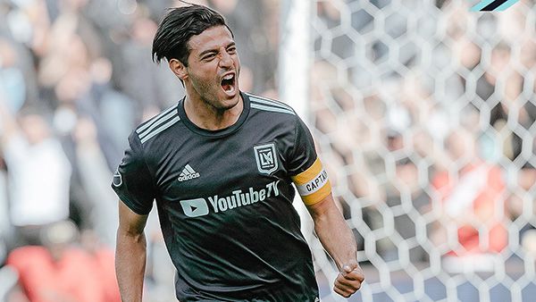 Carlos Vela en un partido con Los Angeles FC