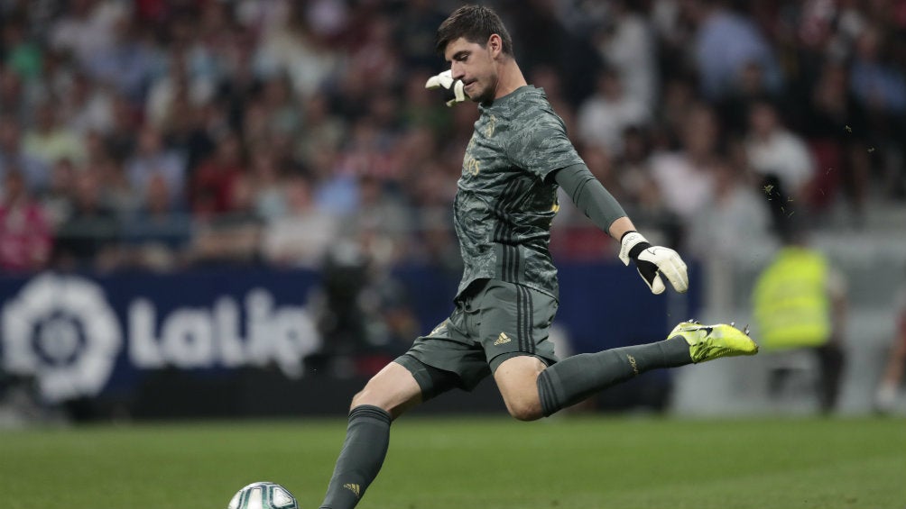 Thibaut Courtois durante un juego del Real Madrid