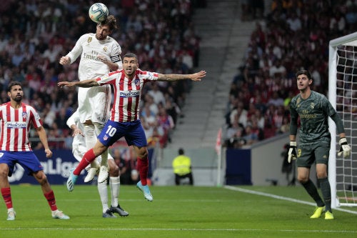 Thibaut Courtois durante un juego del Real Madrid