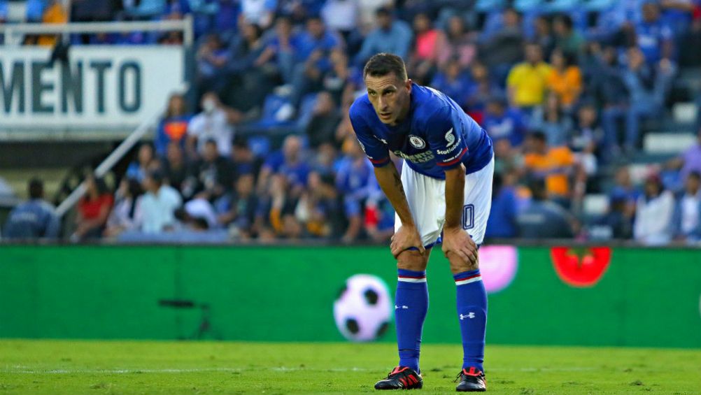 Chaco Giménez como jugador de Cruz Azul