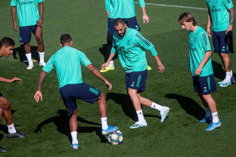 El entrenamiento del Real Madrid previo a Champions