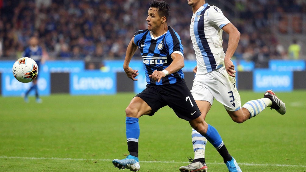 Alexis Sánchez durante un partido con el Inter