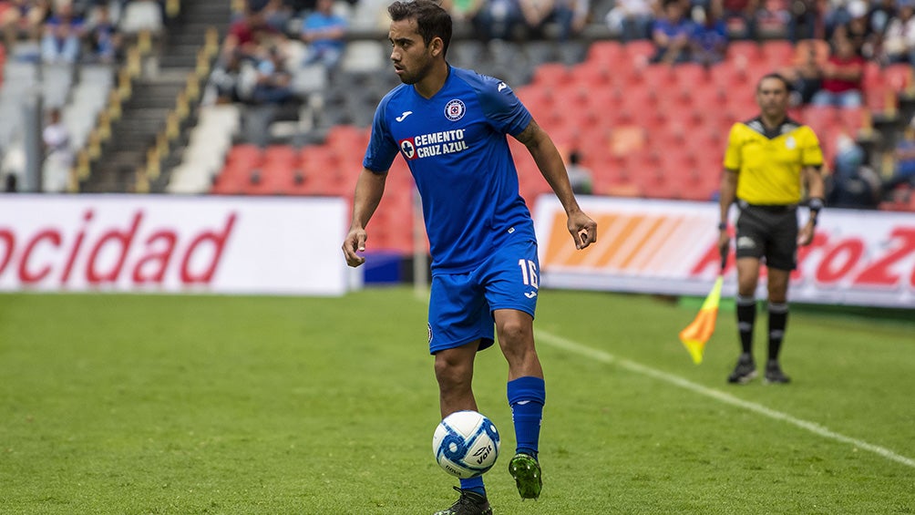 Aldrete, durante un partido de La Máquina en el Estadio Azteca