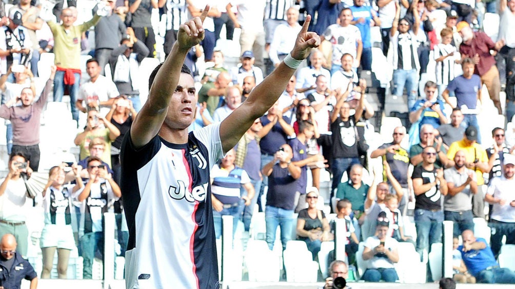 Cristiano Ronaldo celebra un gol con Juventus