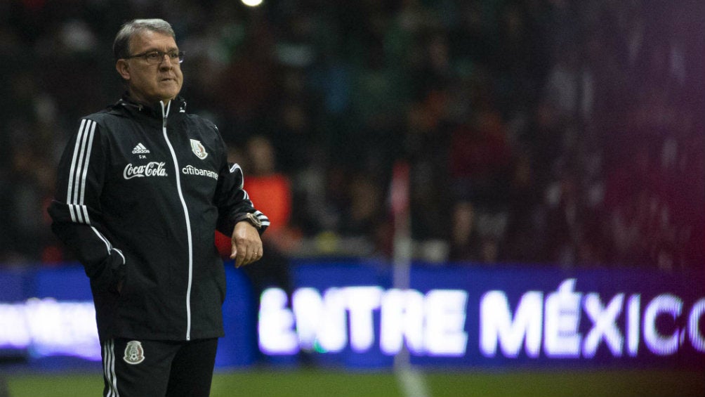 Tata Martino durante el partido ante Trinidad y Tobago