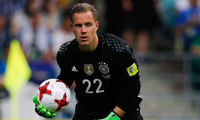 Ter Stegen, en un partido de Alemania