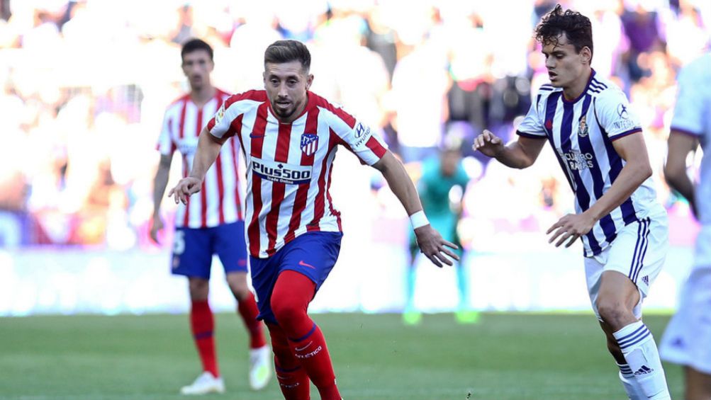 Héctor Herrera, en el Valladolid vs Atleti de La Liga