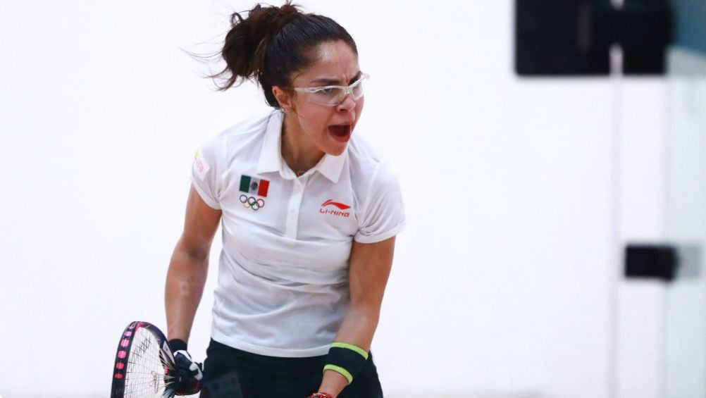 Paola Longoria, durante una competencia