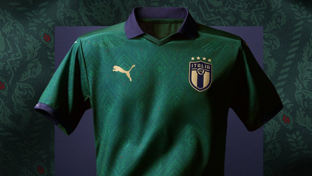 La nueva playera verde de la selección de Italia