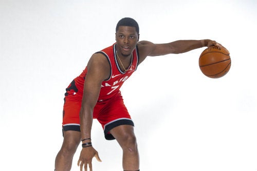 Kyle Lowry posando para la cámara