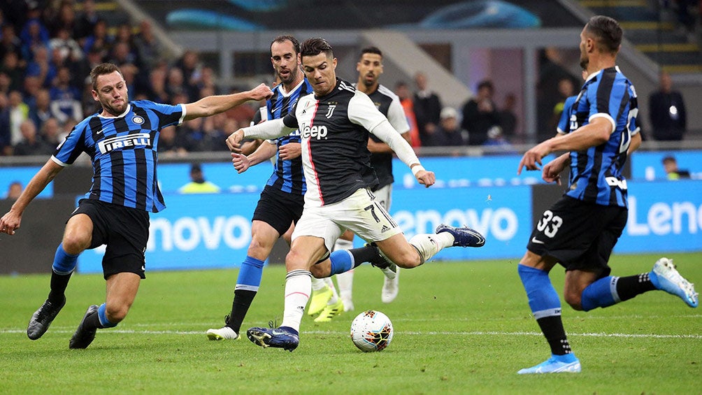 Cristiano Ronaldo, en juego contra Inter de Milán 