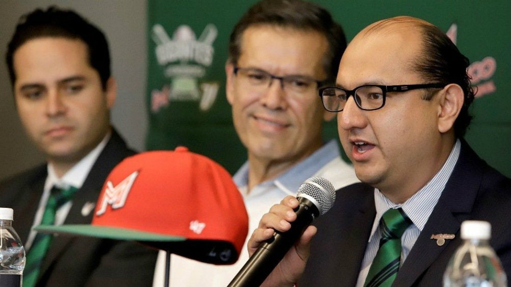 Gabriel Medina Espinosa durante una conferencia de prensa