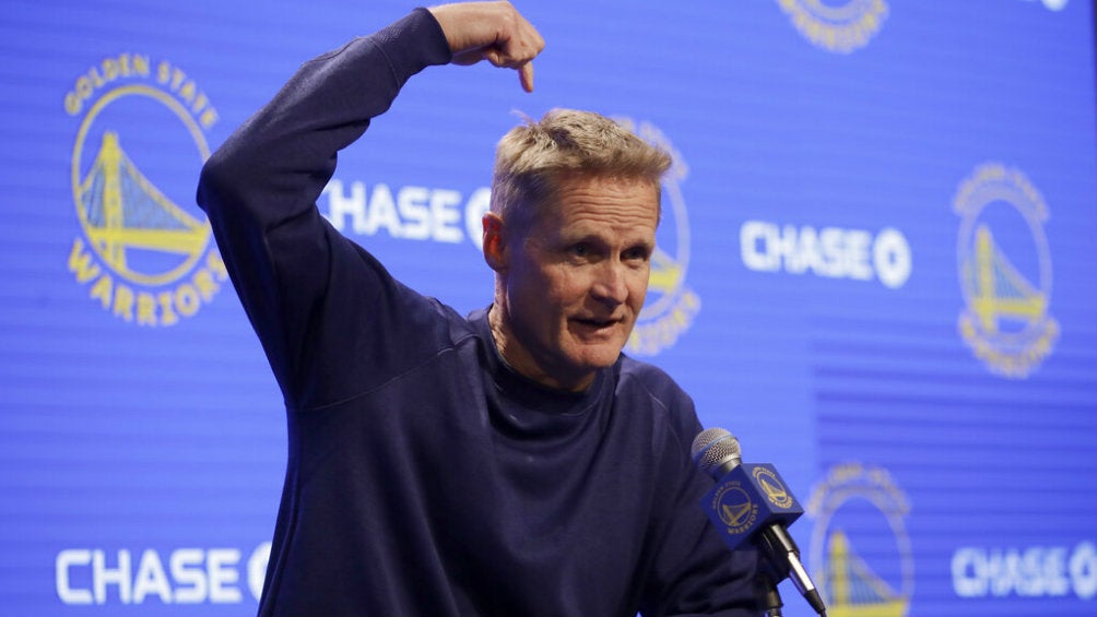 Steve Kerr en conferencia de prensa