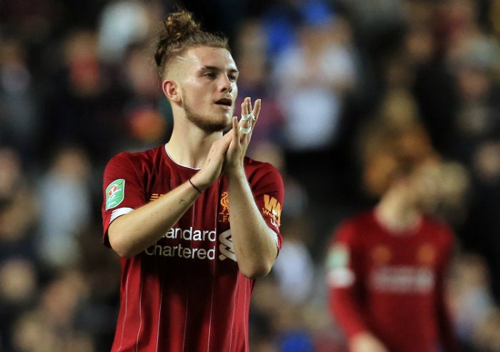 Harvey Elliott, en un partido de Liverpool