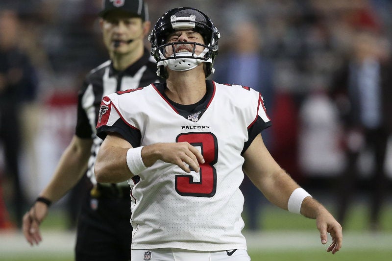 Matt Bryant se lamenta