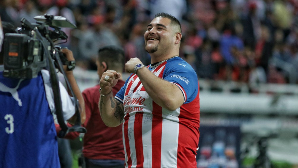 Andy Ruiz durante un juego del Guadalajara