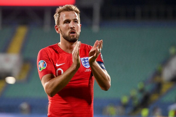 Harry Kane festeja un gol con Inglaterra