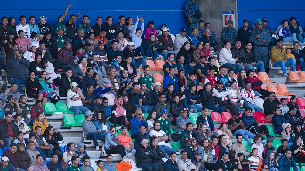 Aficionados apoyando a la Selección Mexicana