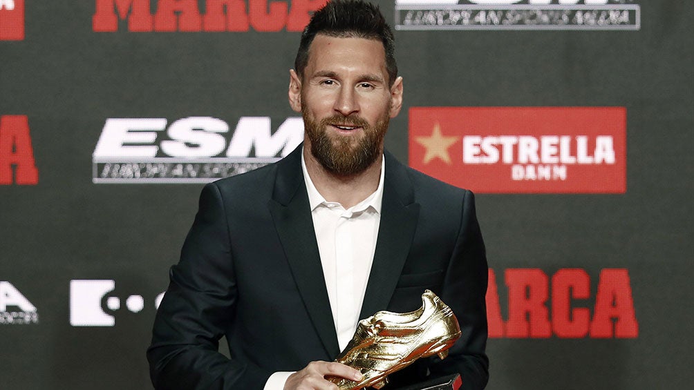 Leo Messi recibe su sexta Bota de Oro