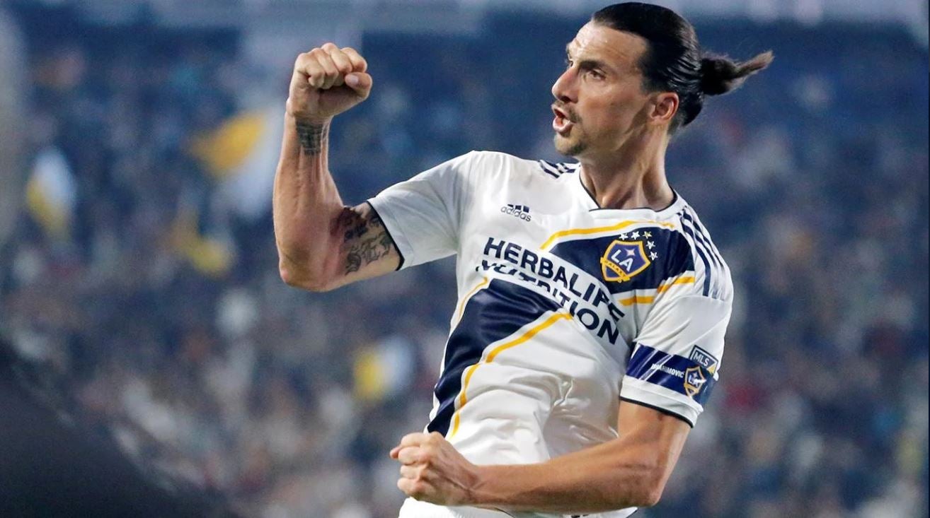 Zlatan Ibrahimovic durante un juego del LA Galaxy