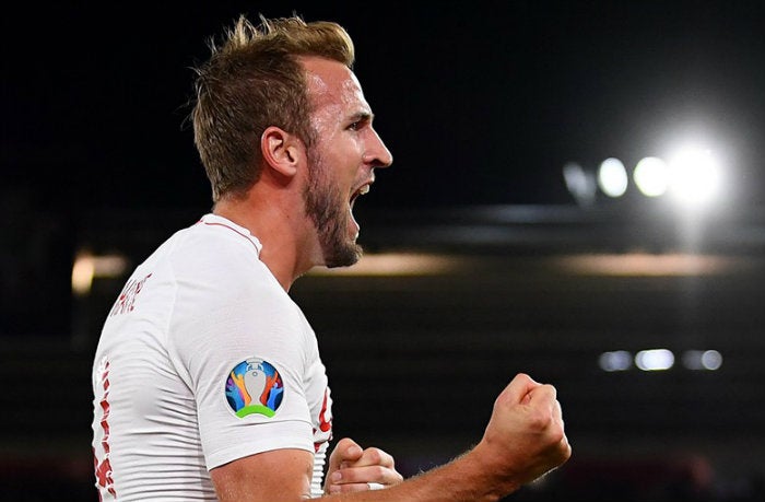 Kane, en festejo de gol