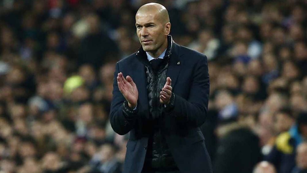 Zinedine Zidane, durante un duelo del Real Madrid