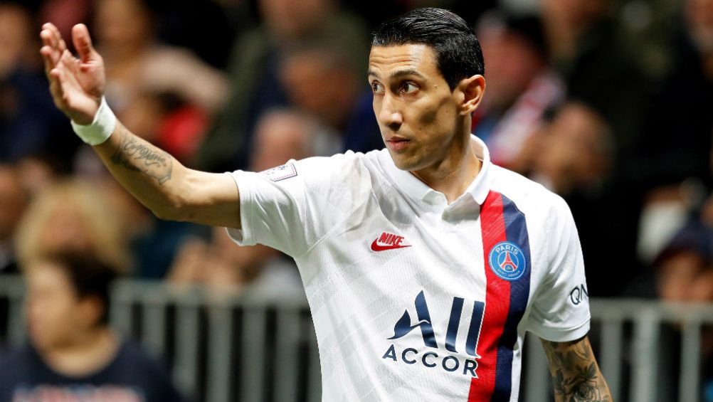 Ángel Di María en acción con PSG