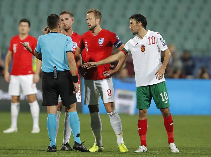 Kane, durante el partido ante Bulgaria