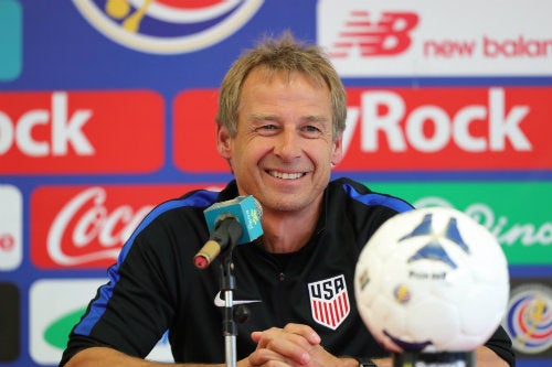 Jürgen Klinsmann cuando era DT de Estados Unidos