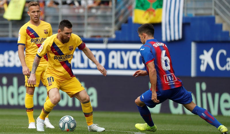 Messi, durante el duelo en Ipurua 