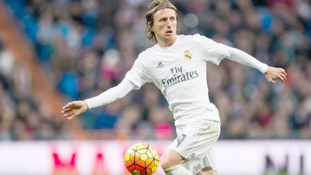 Luka Modric durante un juego del Real Madrid