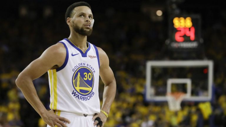 Curry, durante el partido contra Raptors 