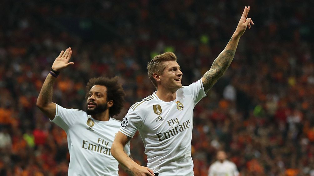  Toni Kroos festeja su gol contra Galatasaray 