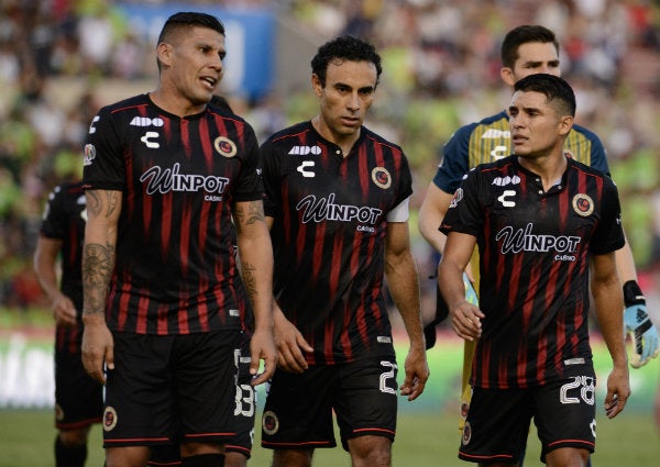 Jugadores de Veracruz al término de un partido 