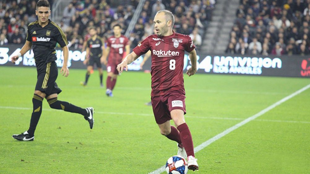 Andrés Iniesta, en un partido con el Vissel Kobe