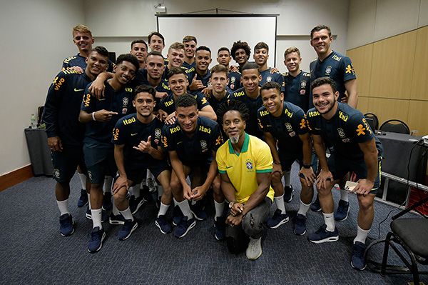 La foto de la Selección de Brasil en el vestidor