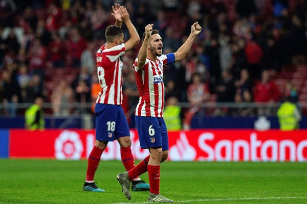  Koke, durante el partido en el Wanda Metropolitano