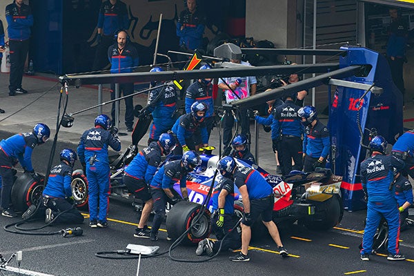 Pierre Gasly y Toro Rosso durante la calificación al GP de México