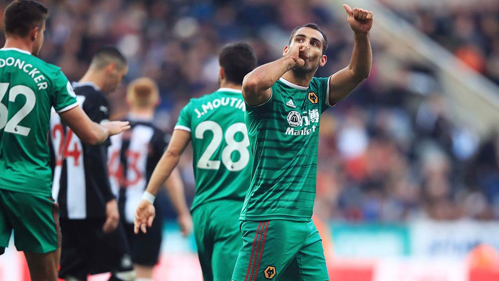 Jonny Otto celebra su gol contra Newcastle