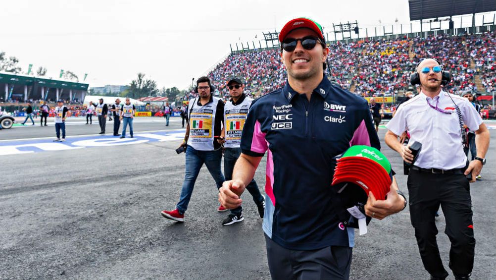 Checo Pérez, durante el GP de México