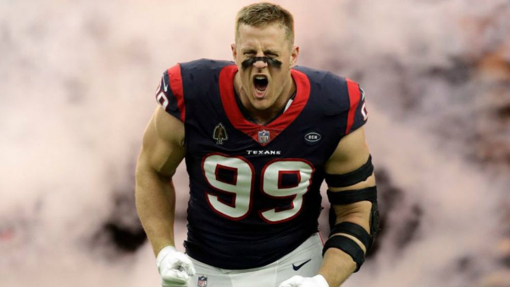 Watt, previo a un partido de Texans