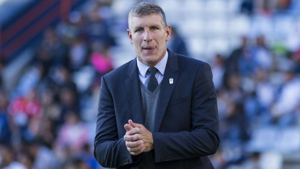 Martín Palermo, en un partido de Pachuca