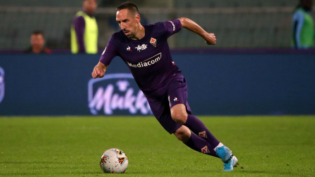 Frank Ribery, durante un partido con Fiorentina