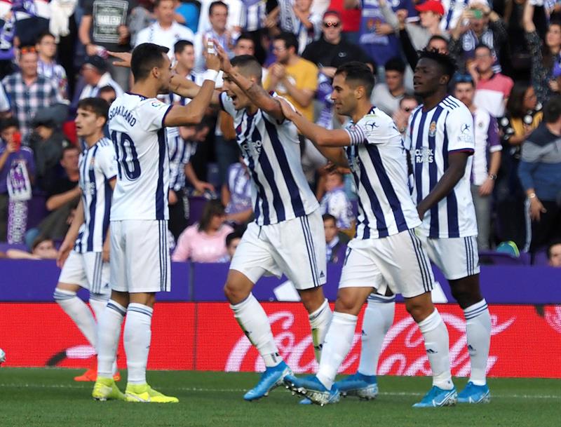 Valladolid festeja una anotación en la Liga