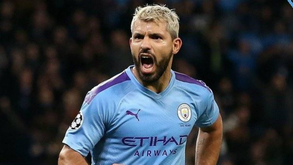 Sergio Agüero, en un partido del Manchetser City