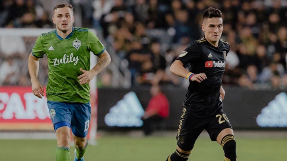 Acción del LAFC vs Sounders 