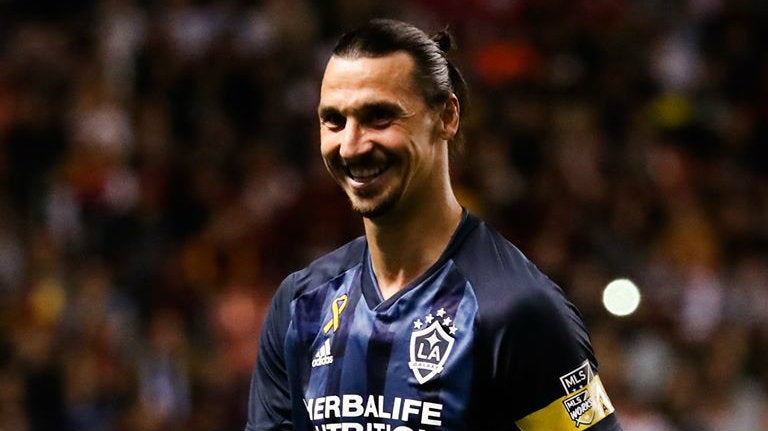 Zlatan, después de un partido del Galaxy