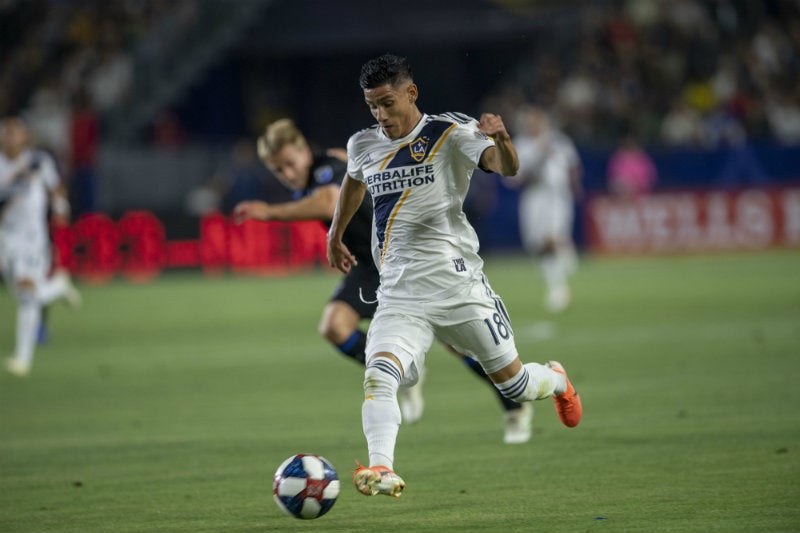 Uriel Antuna con Los Ángeles Galaxy